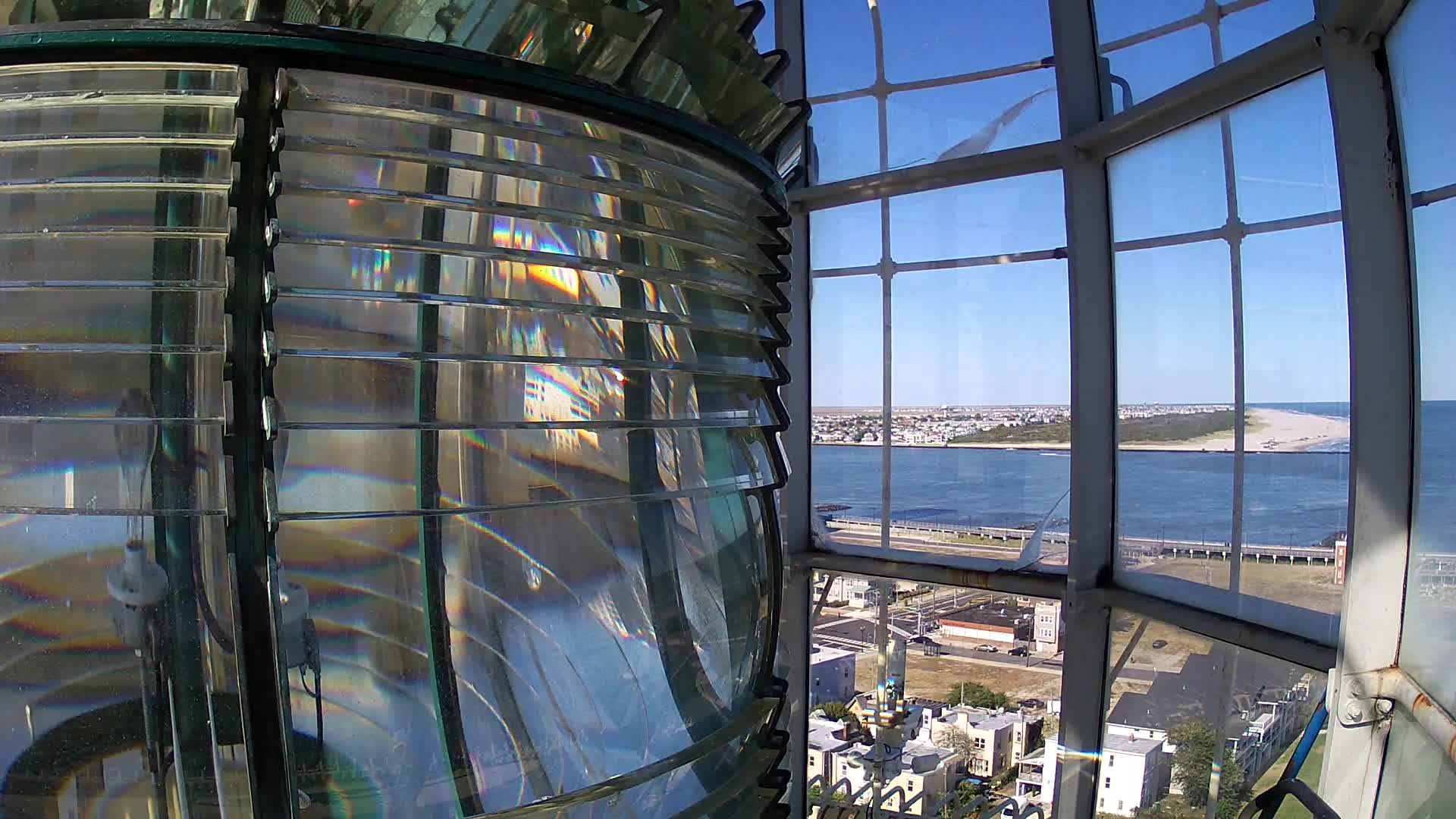 Absecon Lighthouse Looking North with Fresnel Lens