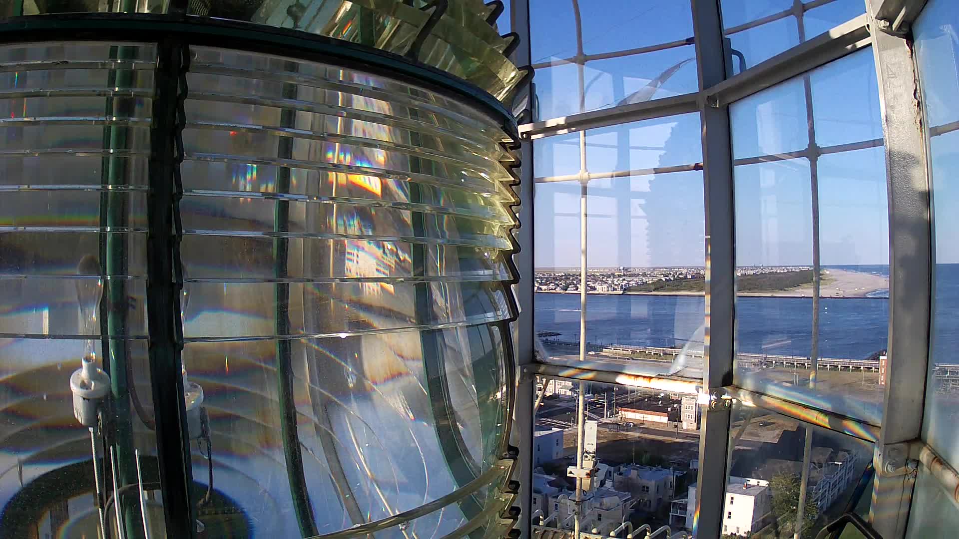 Absecon Lighthouse Looking North with Fresnel Lens