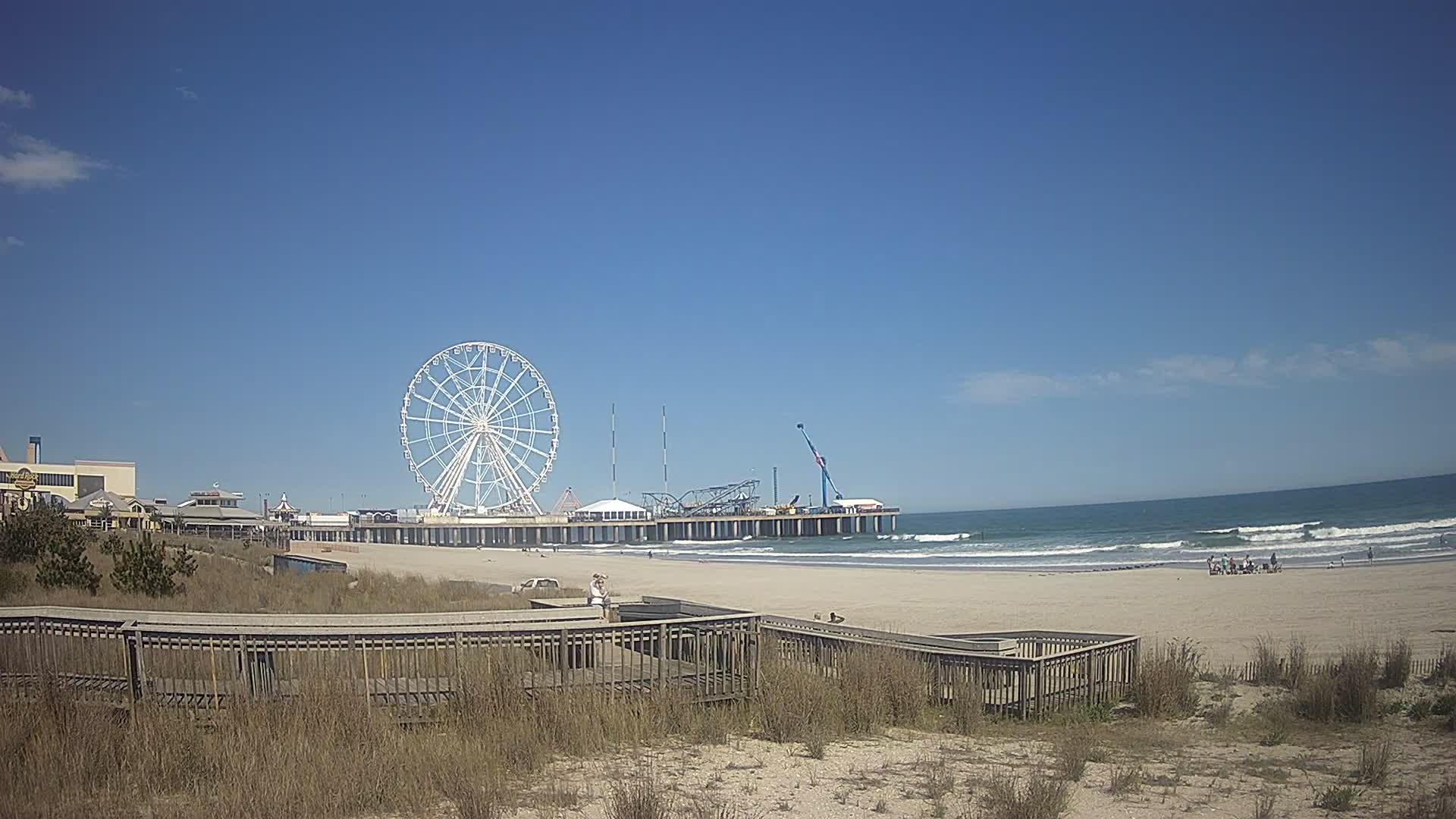 Atlantic City South Carolina & Beach Looking Towards Steel Pier