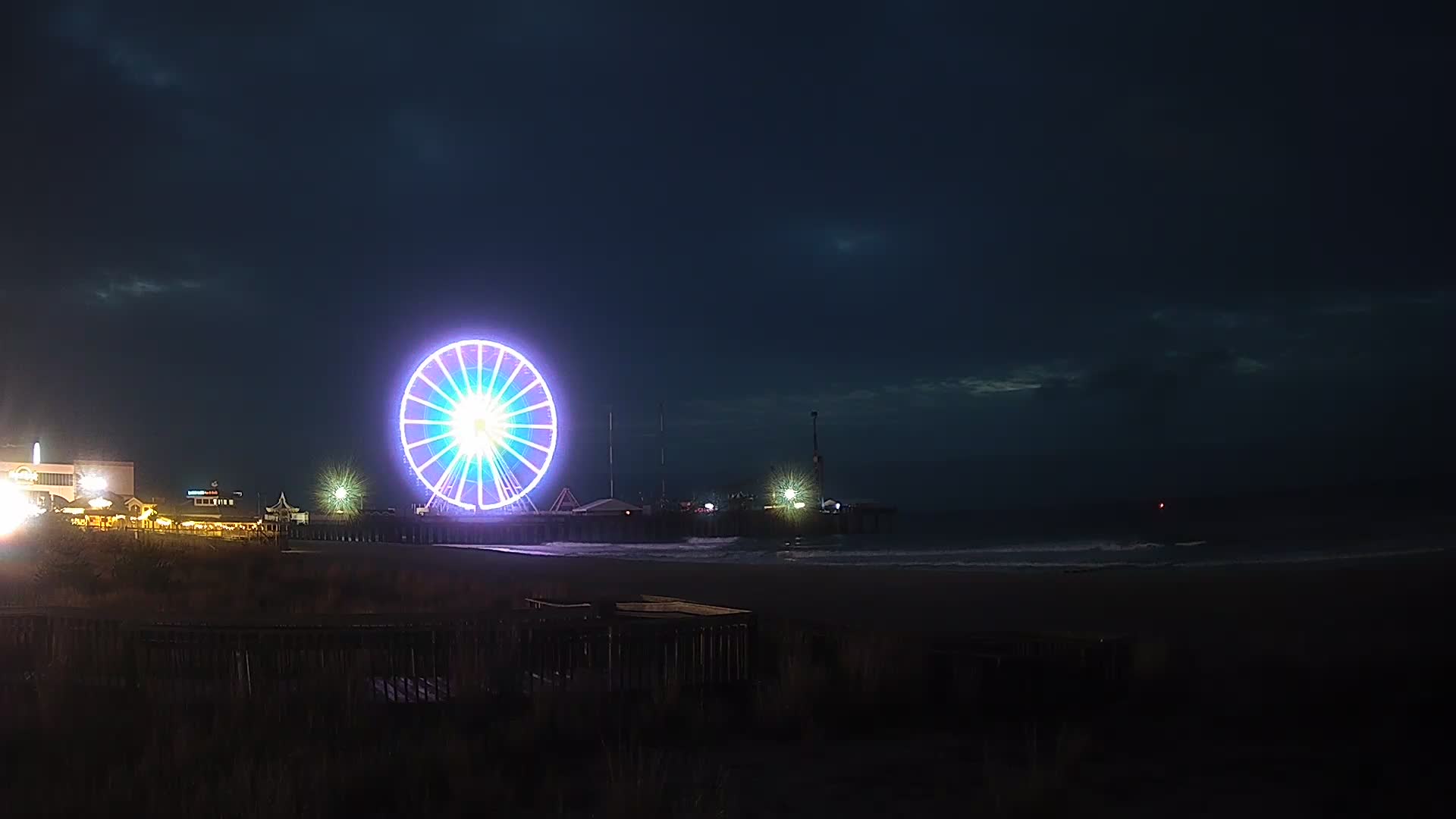 Atlantic City South Carolina & Beach Looking Towards Steel Pier