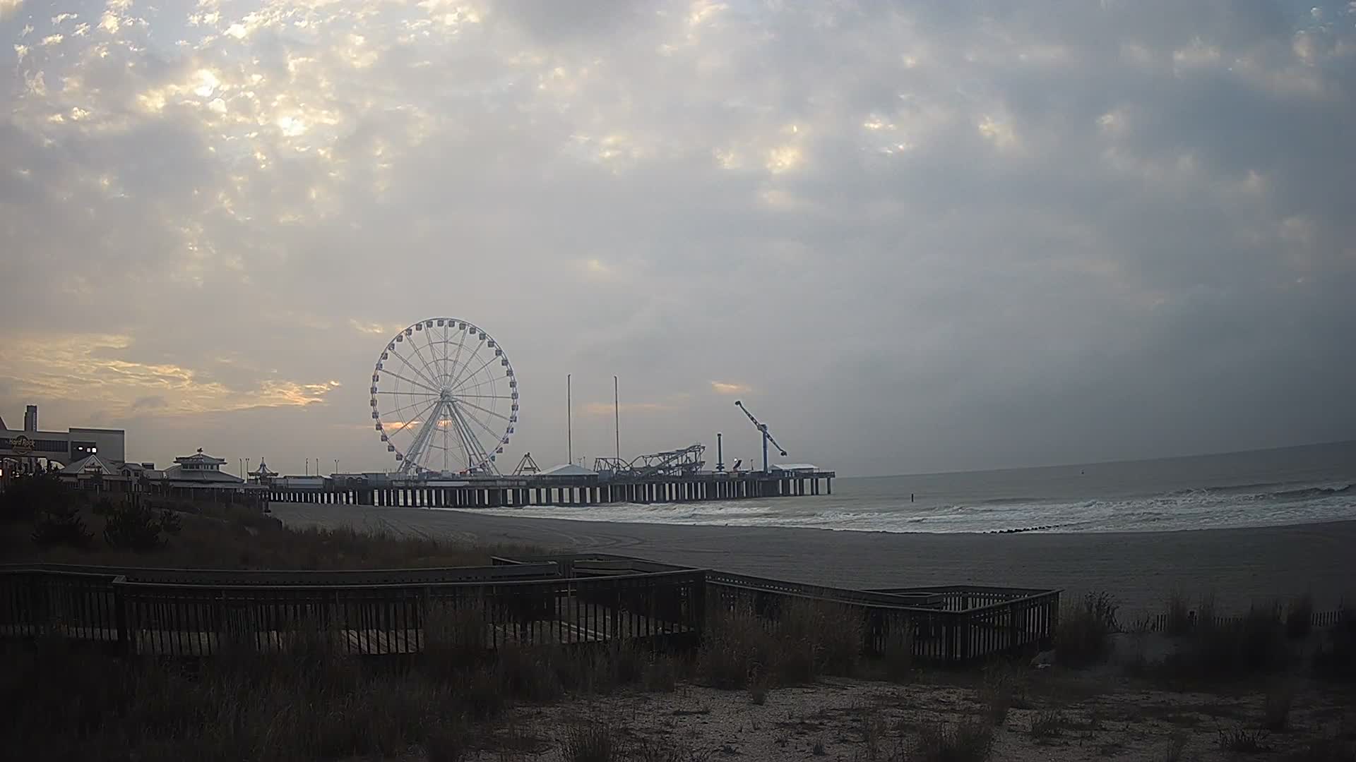 Atlantic City South Carolina & Beach Looking Towards Steel Pier