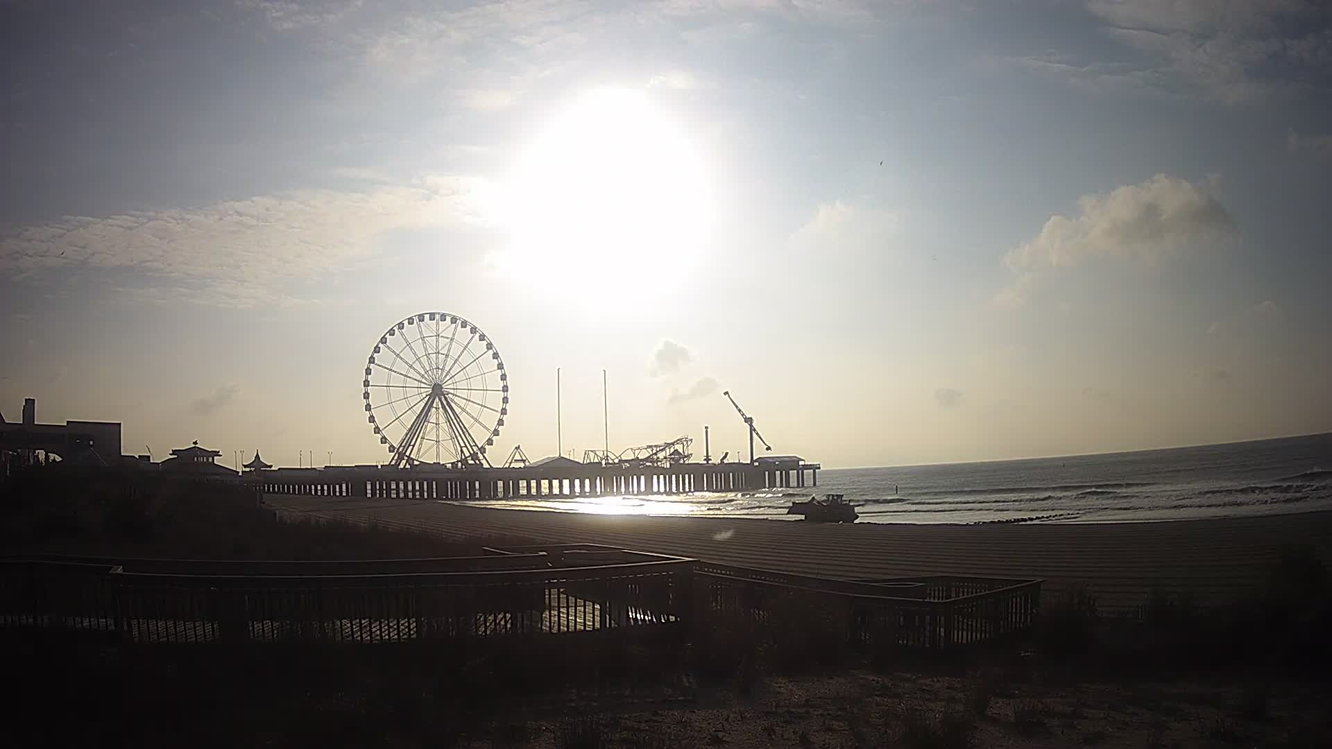 Atlantic City South Carolina & Beach Looking Towards Steel Pier