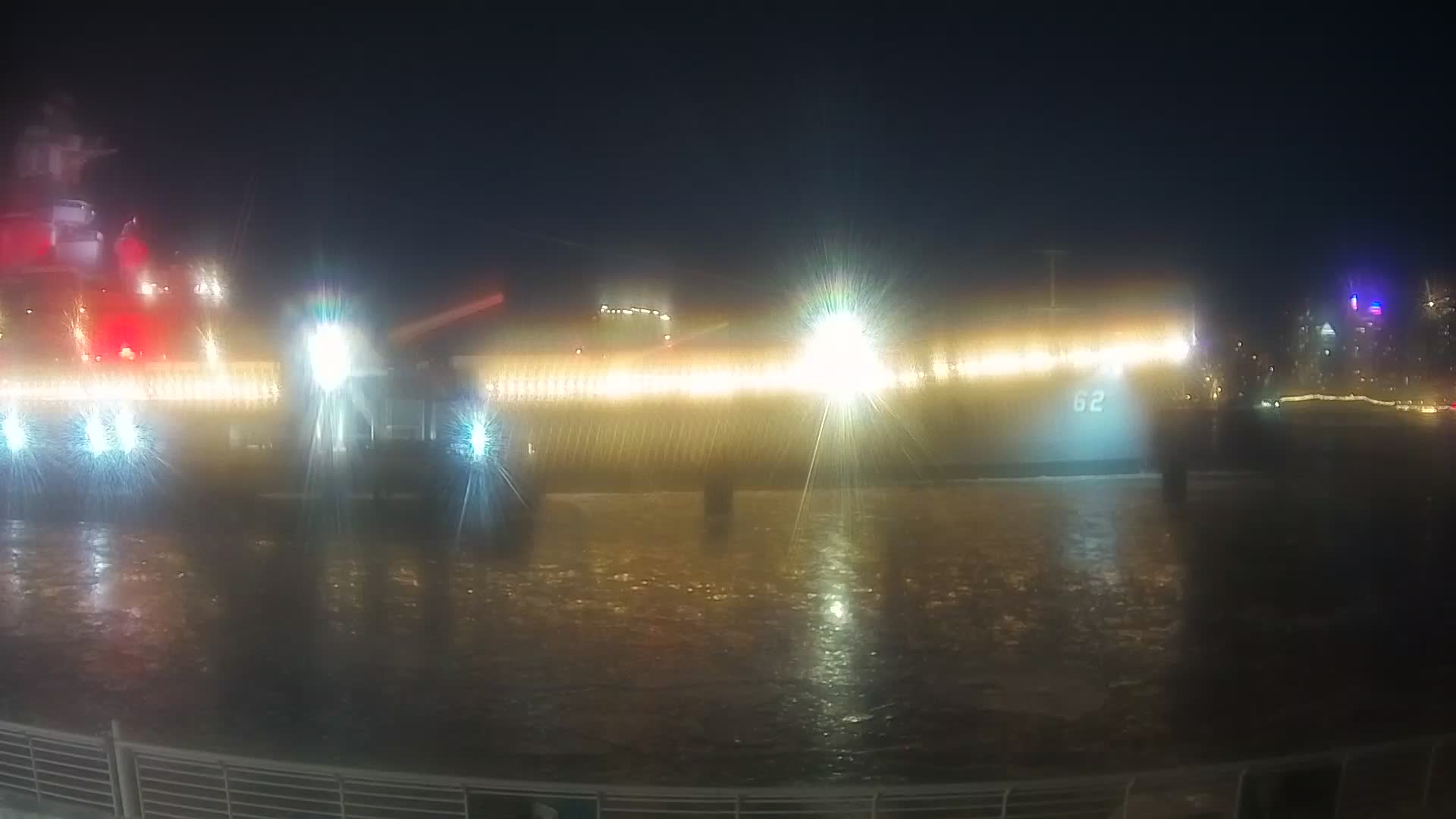 Battleship New Jersey Bow and Philly Skyline