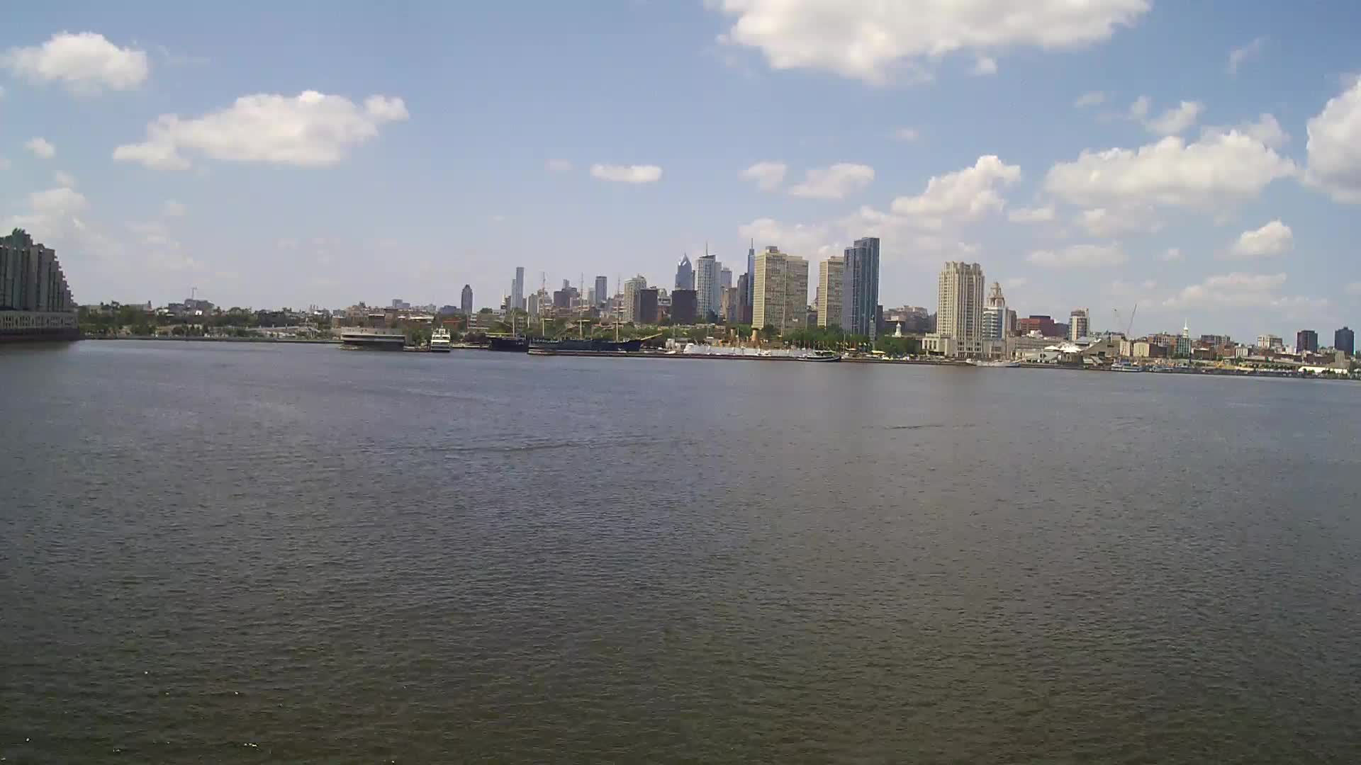 Battleship New Jersey View of Philly Skyline West