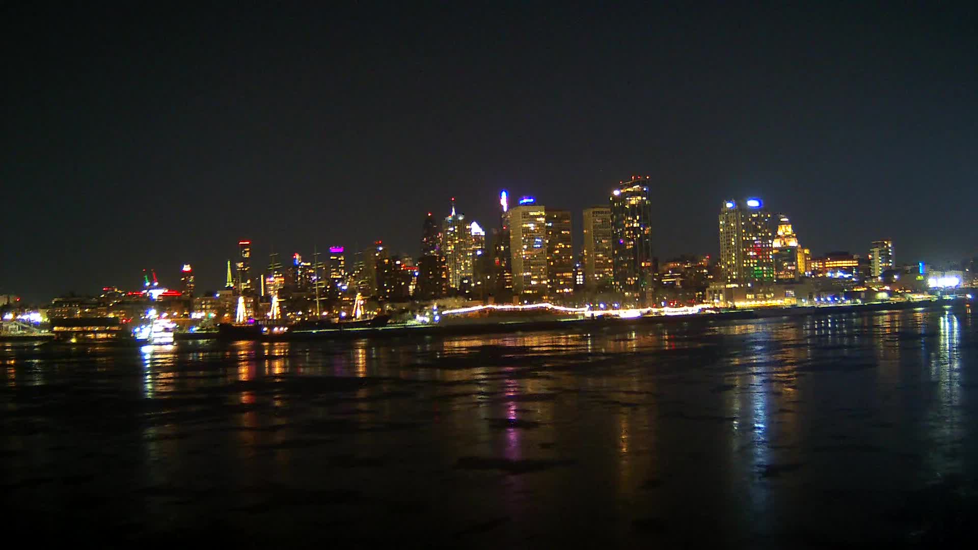 Battleship New Jersey View of Philly Skyline and Penns Landing