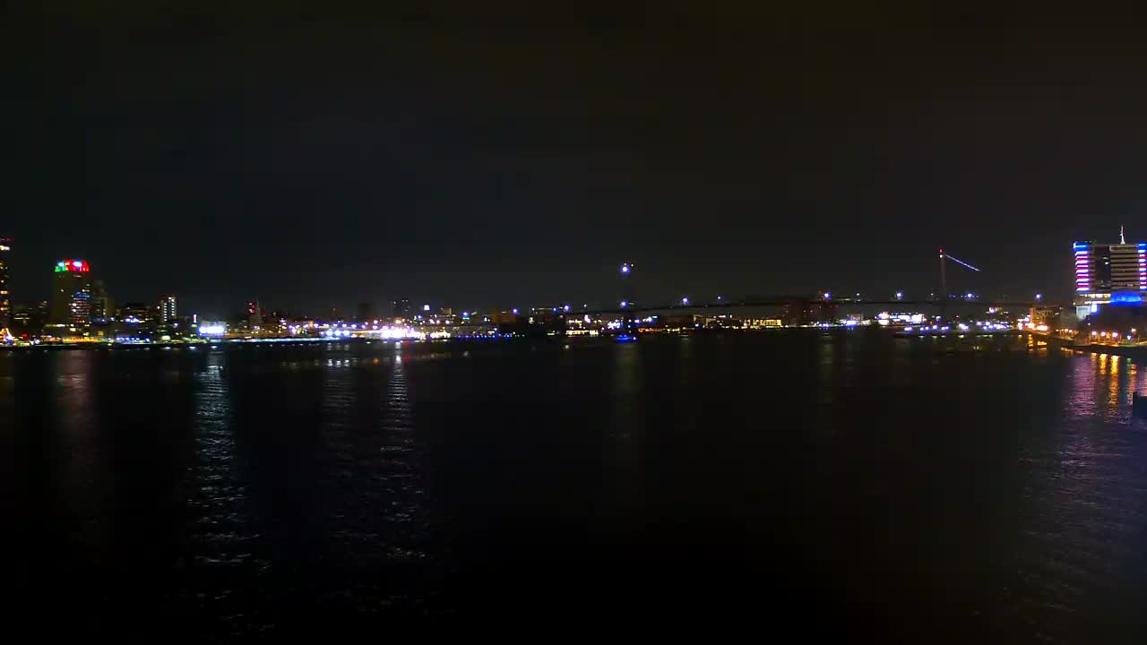 Battleship New Jersey View of the the Ben Franklin Bridge