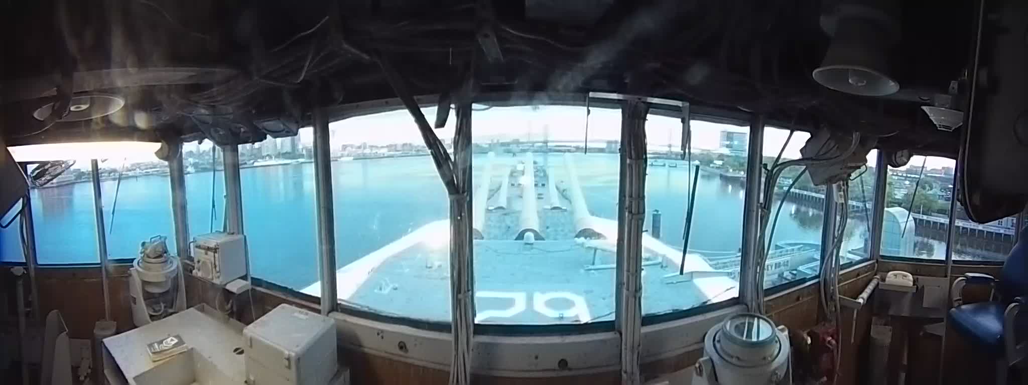 Battleship New Jersey Looking From the Navigation Bridge (180 degrees)