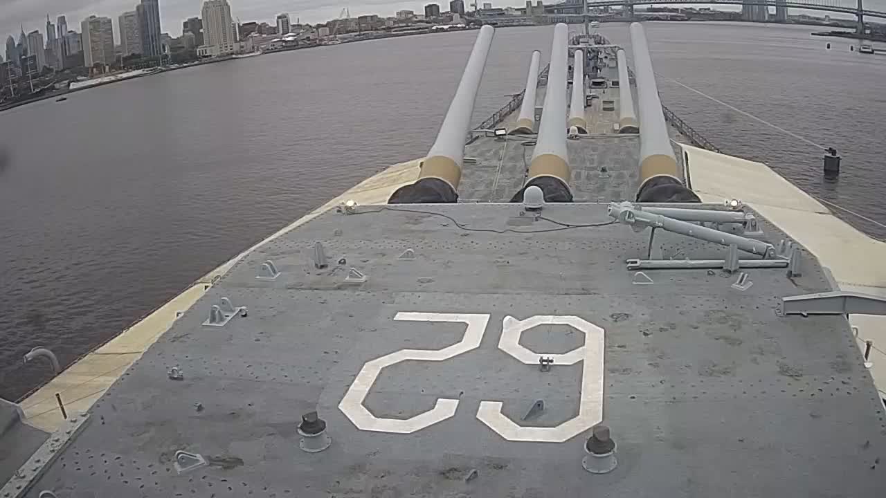 Battleship New Jersey Looking From the Navigation Bridge Number 62