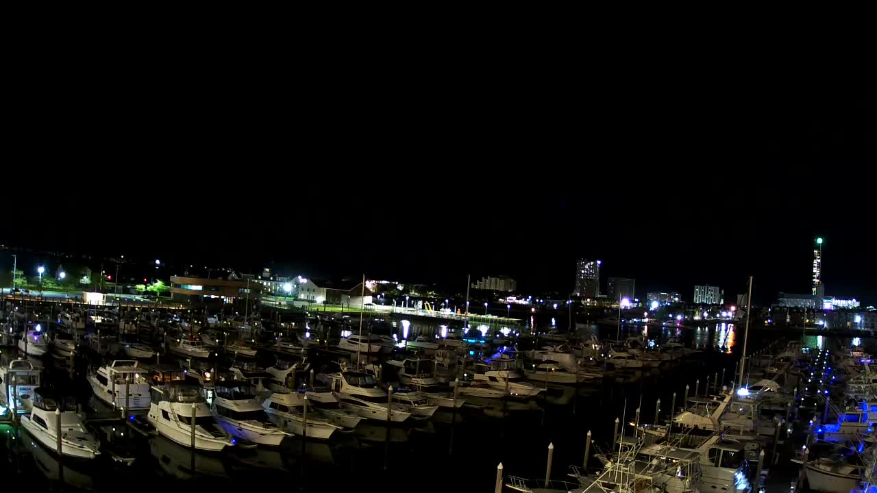 Golden Nugget Marina view looking east (wide)