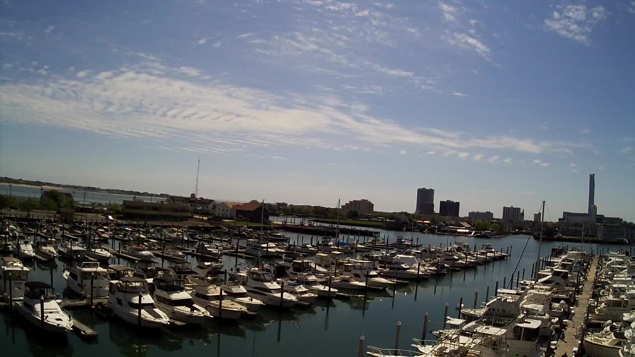 Golden Nugget Marina view looking east (wide)