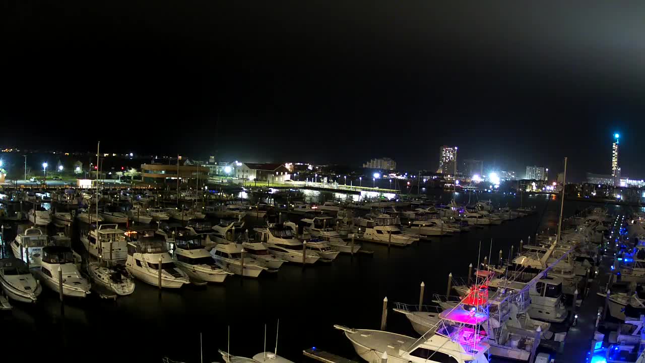 Golden Nugget Marina view looking east (wide)
