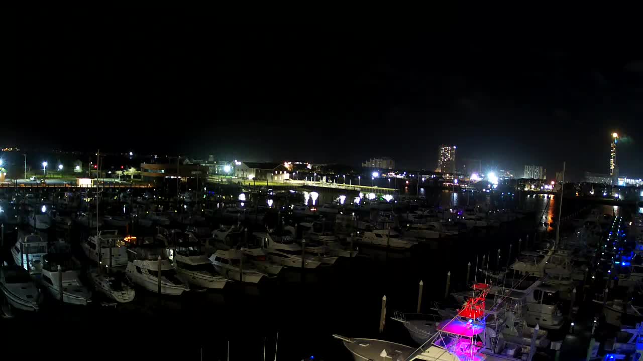Golden Nugget Marina view looking east (wide)