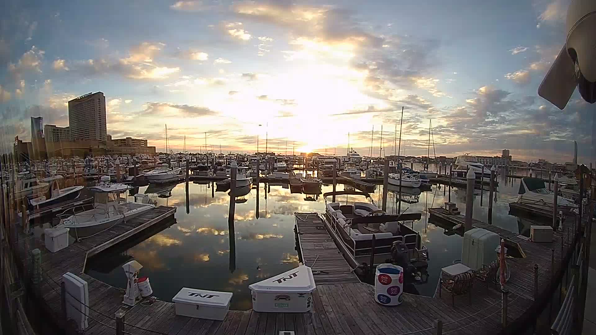 Golden Nugget Cam from the marina looking north towards the casino