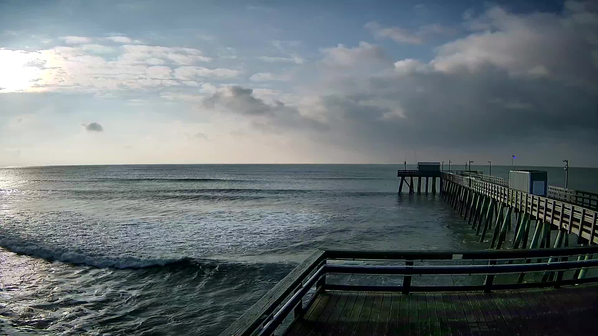 Margate Fishing Pier Looking Sunrise and Surfcam