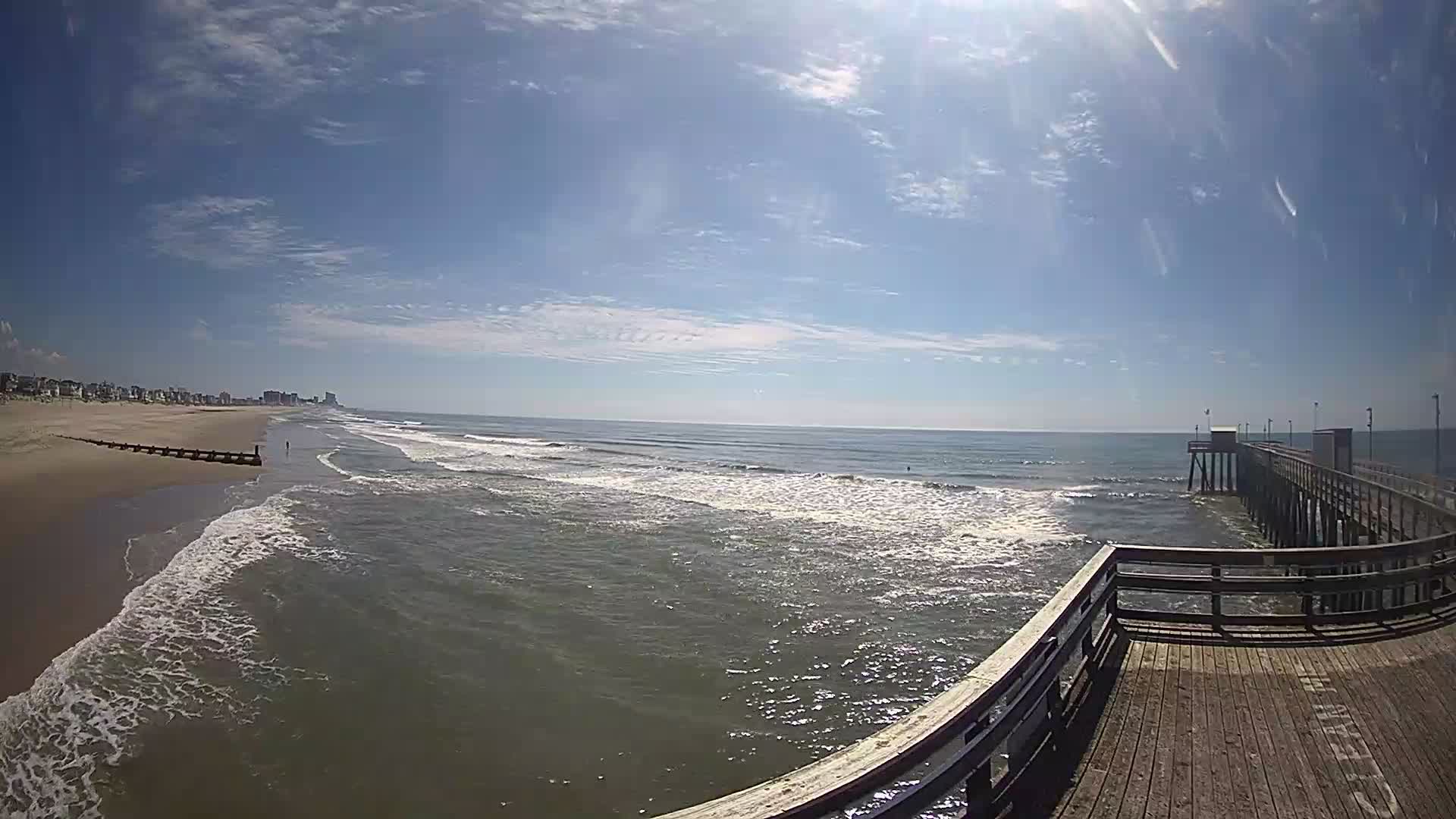 Margate Fishing Pier Pano Cam Looking North for Surfers