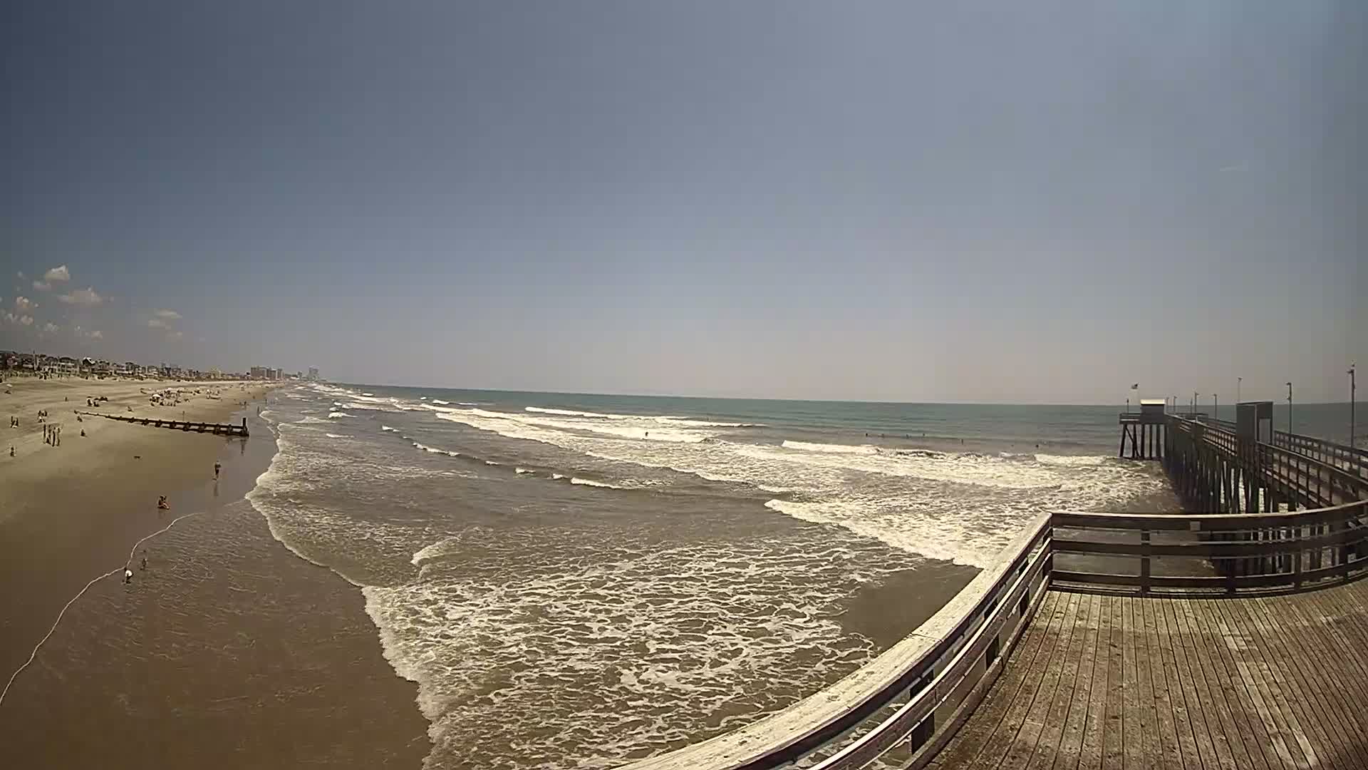 Margate Fishing Pier Pano Cam Looking North for Surfers