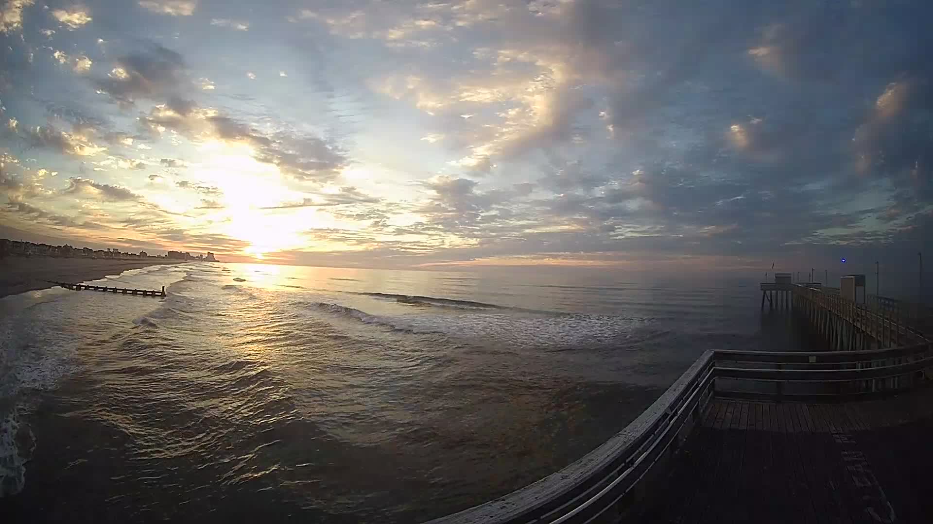 Margate Fishing Pier Pano Cam Looking North for Surfers