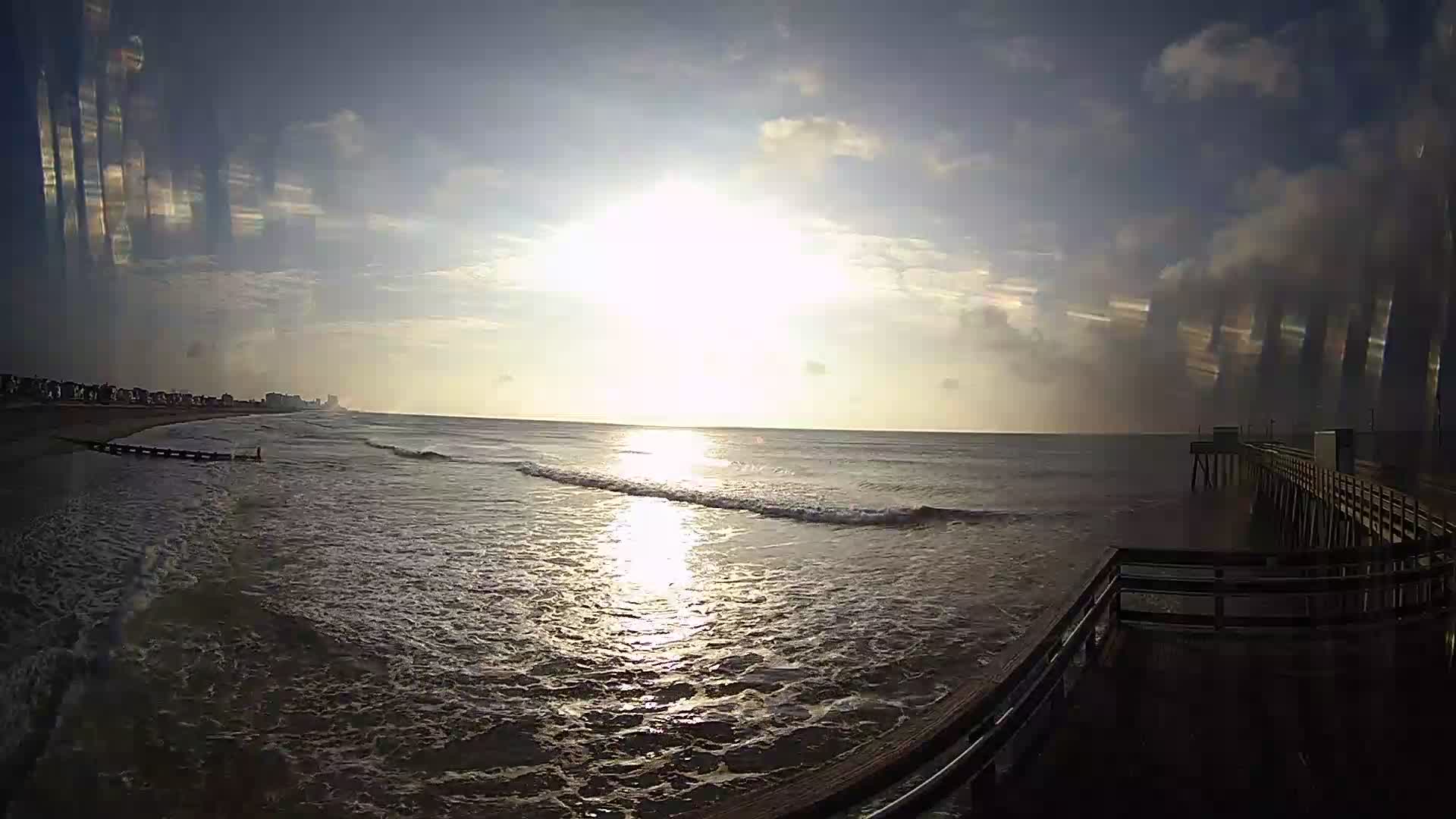 Margate Fishing Pier Pano Cam Looking North for Surfers