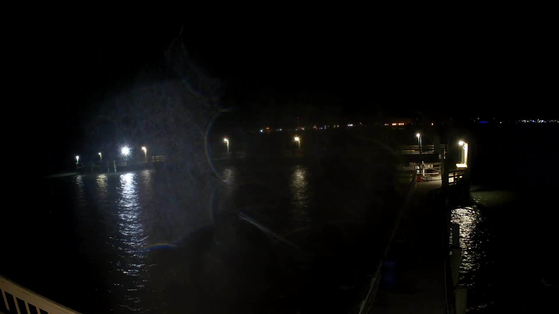 Oceanic Fishing Pier Wide Shot Looking West