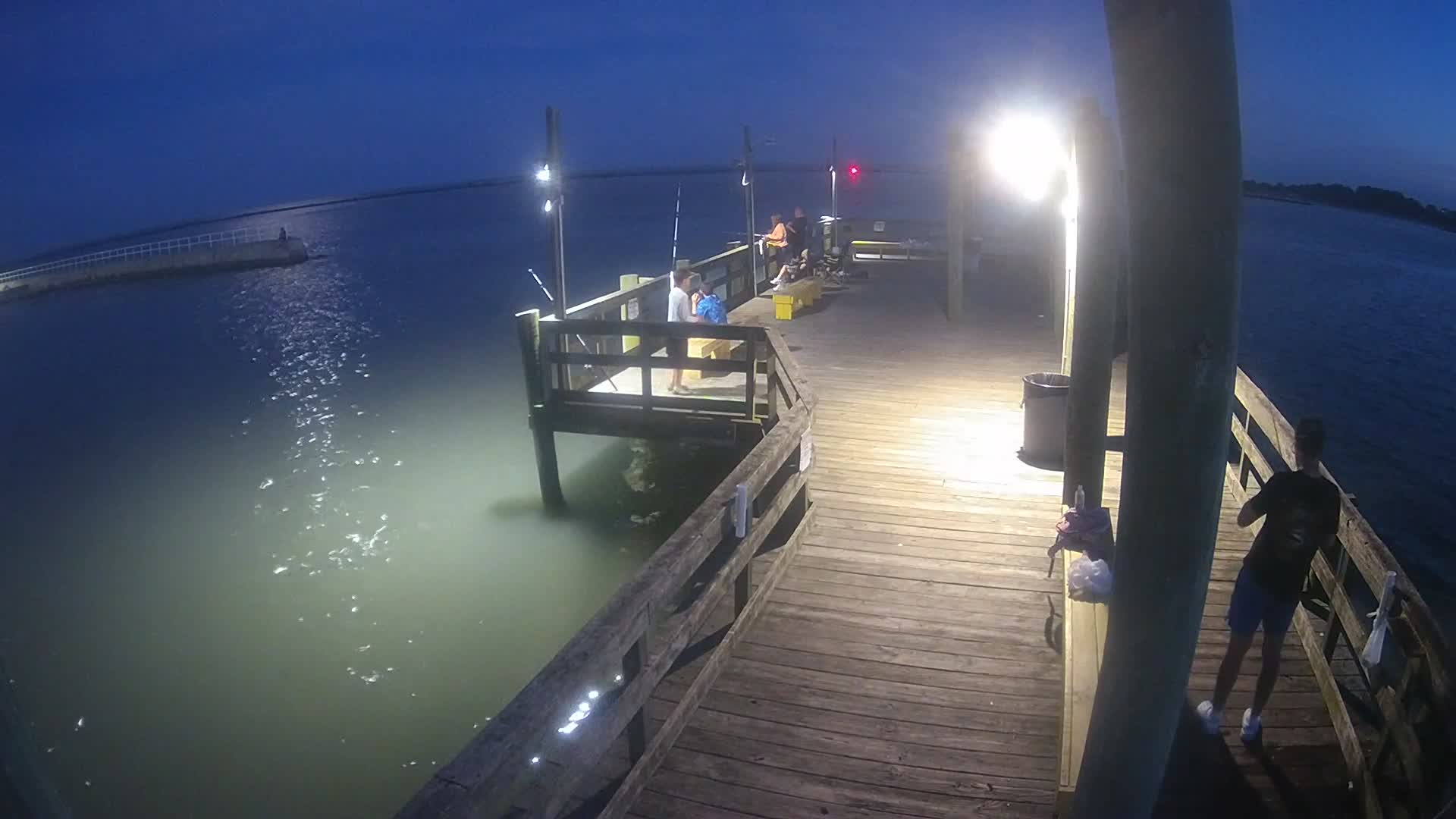 Oceanic Fishing Pier Looking South at Pier End