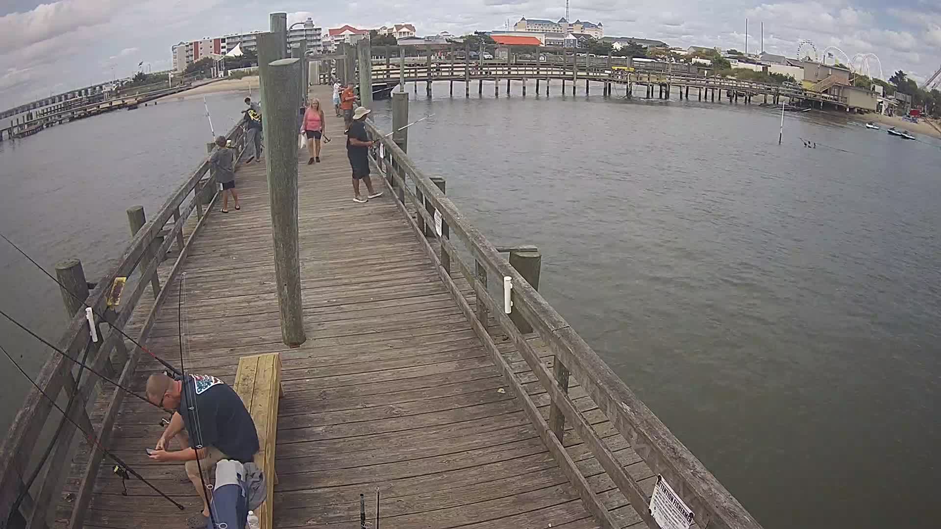 Oceanic Fishing Pier Looking North towards town
